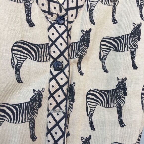 Vintage Primitive Arts Ltd. Cotton Zebra Vest - Picture 4 of 6